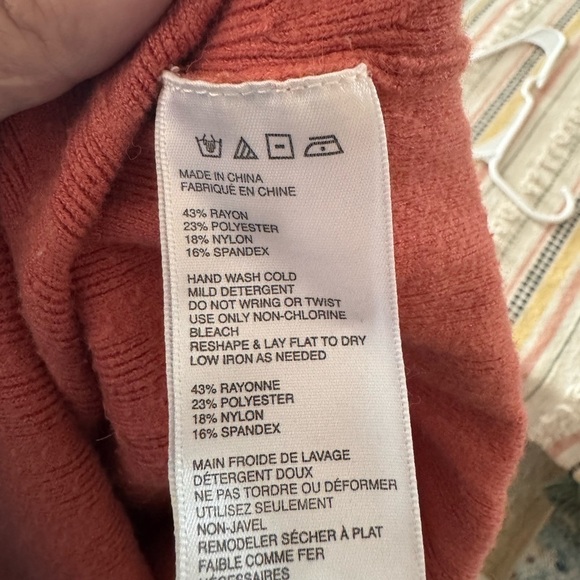 Free People Lorrie Coral Ribbed Sweater Dress - Picture 7 of 7